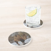 Dessous De Verre En Grès Art chameau (Côté)