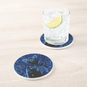 Dessous De Verre En Grès Art de la faune Blue Koala