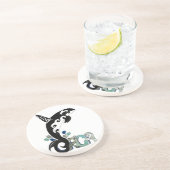 Dessous De Verre En Grès Art de la liberté des orques (Côté)