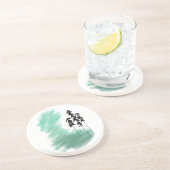 Dessous De Verre En Grès art de l'arbre vert scandinave simple moderne ment (Côté)