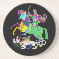 Art déco St George le tueur de dragon