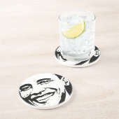 DESSOUS DE VERRE EN GRÈS ART D'ENCRE DE BARACK OBAMA (Côté)