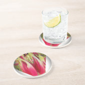 Dessous De Verre En Grès Art du coeur floral (Côté)