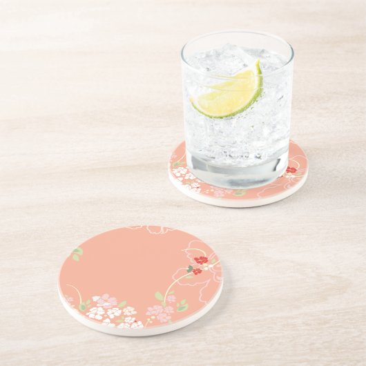 Dessous De Verre En Grès Art Floral Line (Côté)