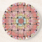 Dessous De Verre En Grès Art inspiré par l'Afrique Imprimé- Design géométri (Devant)