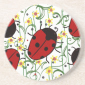 Dessous De Verre En Grès Art Ladybug (Devant)