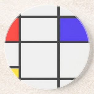 Dessous De Verre En Grès Art moderne de Piet Mondrian