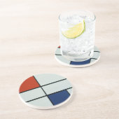 Dessous De Verre En Grès Art moderne de Piet Mondrian (Côté)