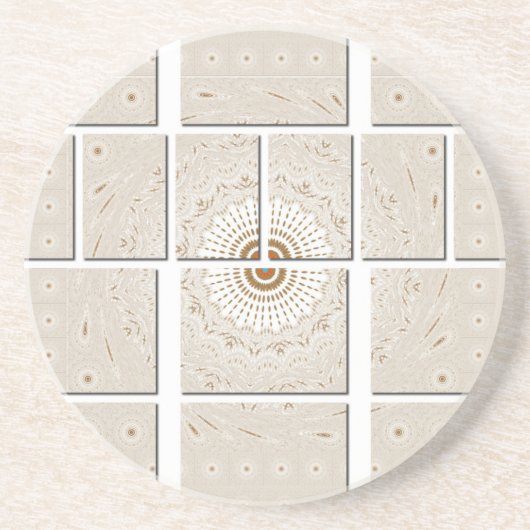 Dessous De Verre En Grès Art Motif Africain Traditionnel Motif Motif Mosaïq (Devant)