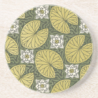 Dessous De Verre En Grès Art nouveau Lily Pad 78