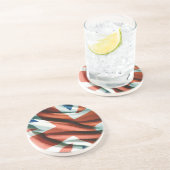Dessous De Verre En Grès Art pop du drapeau britannique (Côté)