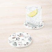 Dessous De Verre En Grès Art pour chien mignon (Côté)