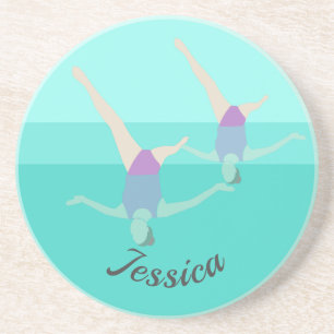 Dessous De Verre En Grès Artistic Swimming