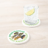 Dessous De Verre En Grès #ArtYourAmphibian2020 - E. Anne Chambers (Côté)