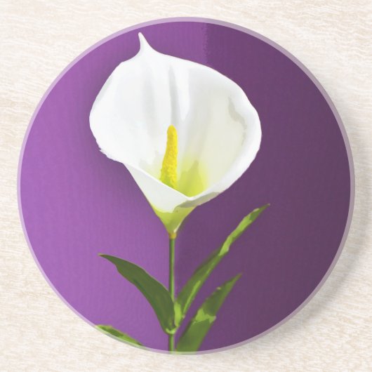 Dessous De Verre En Grès Arum lily (Devant)