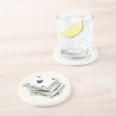 Dessous De Verre En Grès As de jeu de cartes (Côté)