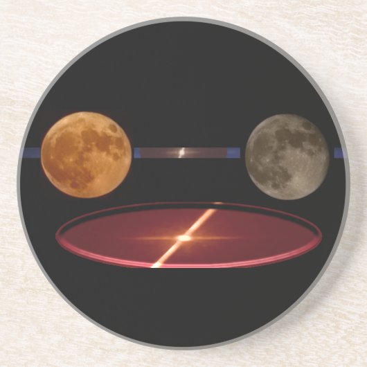 Dessous De Verre En Grès Ascendant Moon™ Three Moon (Devant)