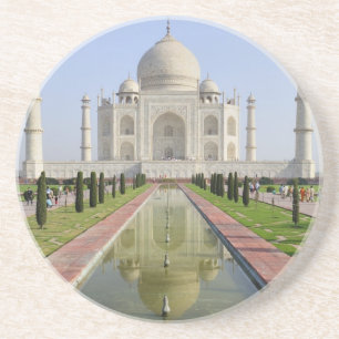 Dessous De Verre En Grès Asie, Inde, Uttar Pradesh, Agra. Le Taj 5