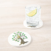 Dessous De Verre En Grès Assis dans l'arbre (Côté)