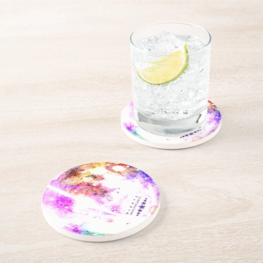 Dessous De Verre En Grès Astro 3 (Côté)