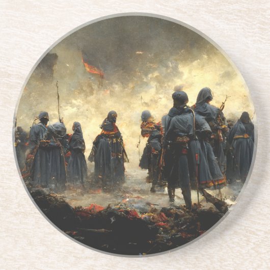 Dessous De Verre En Grès Atack the place (Devant)