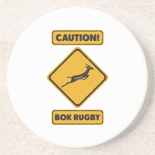 Dessous De Verre En Grès Attention - SpringBoks traversant (Devant)