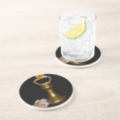 Dessous De Verre En Grès Attraction florale (Côté)