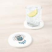 Dessous De Verre En Grès Attrape-rêve de la chouette bleue (Côté)