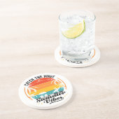 Dessous De Verre En Grès Attrapez la vague d'été Vibes (Côté)