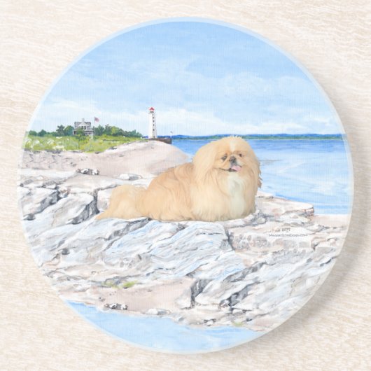 Dessous De Verre En Grès Au phare (Devant)
