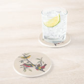 Dessous De Verre En Grès Audubon Peint Bunting Bird Wildlife (Côté)