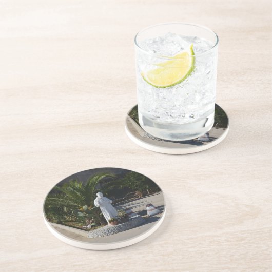 Dessous De Verre En Grès Aumônier Pio (Côté)