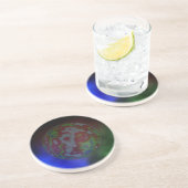 Dessous De Verre En Grès Aura D'Une Planète, (Côté)