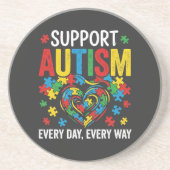 Dessous De Verre En Grès Autism awareness (Devant)