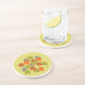 Dessous de verre en grès : Automne (Côté)