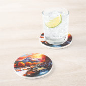 Dessous De Verre En Grès Automne en hiver (Côté)