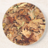 Dessous De Verre En Grès automne, feuille sec (Devant)