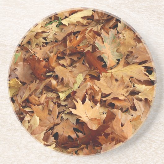 Dessous De Verre En Grès automne, feuille sec (Devant)