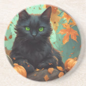 Dessous De Verre En Grès Automne Kitty (Devant)