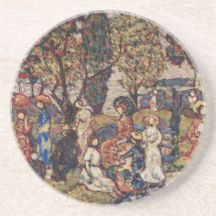 Dessous De Verre En Grès Automne par Maurice Prendergast, Art Vintage
