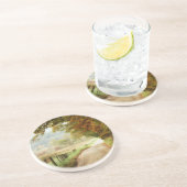 Dessous De Verre En Grès Automne sur une route de campagne (Côté)