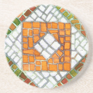 Dessous De Verre En Grès AUTONOME MOSAIC Dessous de verre rond de grès