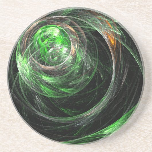 Dessous De Verre En Grès Autour du monde Dessous de verre Abstrait de grès (Devant)