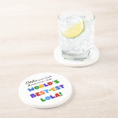 Dessous De Verre En Grès Autrement connu comme les meilleurs cadeaux Lola (Côté)