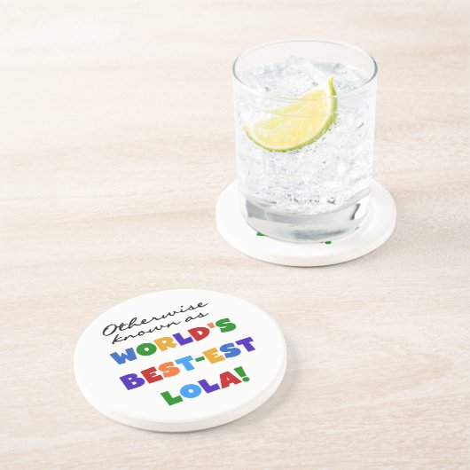 Dessous De Verre En Grès Autrement connu comme les meilleurs cadeaux Lola (Côté)