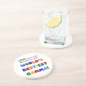 Dessous De Verre En Grès Autrement connu en tant que cadeaux du gamma (Côté)