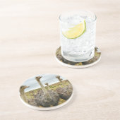 Dessous De Verre En Grès autruche (Côté)