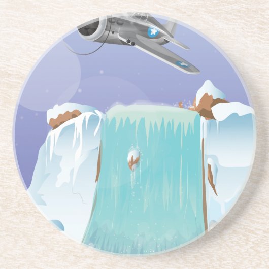 Dessous De Verre En Grès Aventure Arctique (Devant)