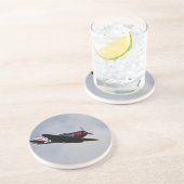 Dessous De Verre En Grès Avion (Côté)