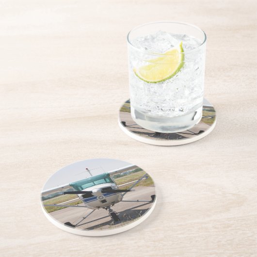 Dessous De Verre En Grès Avion léger Cessna (Côté)